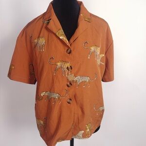 SHEIN Short Sleeve Top Size L